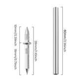 Maxbell 400 Pieces Skirting Thread Seamless Nails Double Head for Chairs Wood Veneer