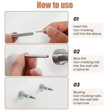 Maxbell 400 Pieces Skirting Thread Seamless Nails Double Head for Chairs Wood Veneer