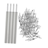 Maxbell 400 Pieces Skirting Thread Seamless Nails Double Head for Chairs Wood Veneer