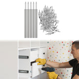 Maxbell 400 Pieces Skirting Thread Seamless Nails Double Head for Chairs Wood Veneer