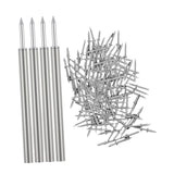 Maxbell 400 Pieces Skirting Thread Seamless Nails Double Head for Chairs Wood Veneer