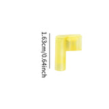 Maxbell 80x Quick Disconnect Flag Terminal L Shaped 90 Degree Insulated Flag Terminal