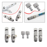 Maxbell 2 Pieces Air Brush Quick Release Coupling Adapter No Rust for Air Compressor with Valve
