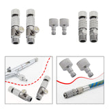 Maxbell 2 Pieces Air Brush Quick Release Coupling Adapter No Rust for Air Compressor with Valve