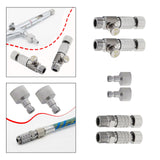 Maxbell 2 Pieces Air Brush Quick Release Coupling Adapter No Rust for Air Compressor with Valve