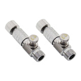Maxbell 2 Pieces Air Brush Quick Release Coupling Adapter No Rust for Air Compressor with Valve