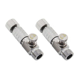 Maxbell 2 Pieces Air Brush Quick Release Coupling Adapter No Rust for Air Compressor with Valve