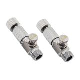 Maxbell 2 Pieces Air Brush Quick Release Coupling Adapter No Rust for Air Compressor with Valve