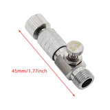 Maxbell 2 Pieces Air Brush Quick Release Coupling Adapter No Rust for Air Compressor with Valve