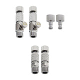 Maxbell 2 Pieces Air Brush Quick Release Coupling Adapter No Rust for Air Compressor with Valve