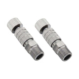 Maxbell 2 Pieces Air Brush Quick Release Coupling Adapter No Rust for Air Compressor Without Valve