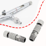 Maxbell 2 Pieces Air Brush Quick Release Coupling Adapter No Rust for Air Compressor Without Valve
