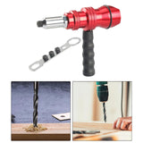 Maxbell Electric Rivet Drill Tool Aluminum Alloy DIY Mechanical Accessories Cordless
