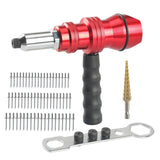 Maxbell Electric Rivet Drill Tool Maintenance Easy to Install for 2.4mm-4.8mm Rivets
