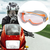 Maxbell Goggles Lightweight for Adults Comfortable to Wear Clear Lens Eye Protection Orange