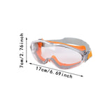 Maxbell Goggles Lightweight for Adults Comfortable to Wear Clear Lens Eye Protection Orange