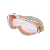 Maxbell Goggles Lightweight for Adults Comfortable to Wear Clear Lens Eye Protection Orange