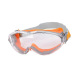 Maxbell Goggles Lightweight for Adults Comfortable to Wear Clear Lens Eye Protection Orange