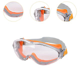 Maxbell Goggles Lightweight for Adults Comfortable to Wear Clear Lens Eye Protection Orange