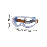 Maxbell Goggles Lightweight for Adults Comfortable to Wear Clear Lens Eye Protection Blue