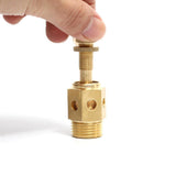 Maxbell Exhaust Air Muffler Brass High Performance Adjustable Pneumatic Flow Control 3.45cm