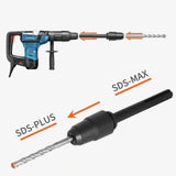 Maxbell SDS Max to SDS Plus Chuck Adaptor Bit Drill Converter for Demolition Hammers Black