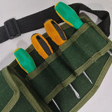Maxbell Electrican Tool Pouch Utility Tool Belt for Handyman Woodworker Construction