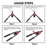 Maxbell 13 Inch Rivet Nut Tool with Carrying Case Assortment M3 M4 M5 M6 M8 M10