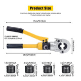 Maxbell Hydraulic Pipe Crimping Tool Heavy Duty Quick Release Aluminum Plumbing Tool