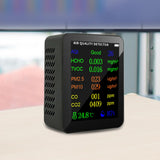 Maxbell Air Quality Meter Professional CO2 Detection Device for Hotel Kitchen School Black
