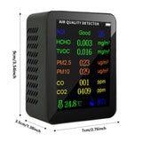 Maxbell Air Quality Meter Professional CO2 Detection Device for Hotel Kitchen School Black