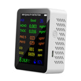 Maxbell Air Quality Meter Professional CO2 Detection Device for Hotel Kitchen School White