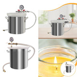 Maxbell Vacuum Degassing Chamber with Lid for Resin Casting Silicones Essential Oils 6L