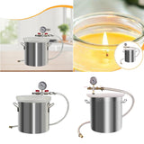 Maxbell Vacuum Degassing Chamber with Lid for Resin Casting Silicones Essential Oils 6L