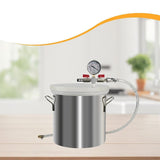 Maxbell Vacuum Degassing Chamber with Lid for Resin Casting Silicones Essential Oils 6L