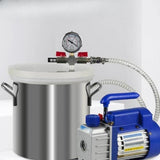 Maxbell Vacuum Degassing Chamber with Lid for Resin Casting Silicones Essential Oils 6L