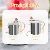 Maxbell Vacuum Degassing Chamber with Lid for Resin Casting Silicones Essential Oils 6L