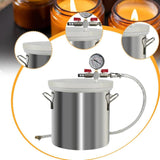 Maxbell Vacuum Degassing Chamber with Lid for Resin Casting Silicones Essential Oils 6L