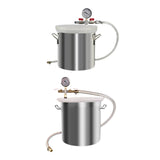 Maxbell Vacuum Degassing Chamber with Lid for Resin Casting Silicones Essential Oils 6L