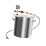 Maxbell Vacuum Degassing Chamber with Lid for Resin Casting Silicones Essential Oils 12L