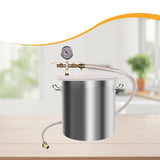 Maxbell Vacuum Degassing Chamber with Lid for Resin Casting Silicones Essential Oils 12L