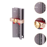 Maxbell Measuring Gauge Drill 3 in 1 Height Gauge Woodworking Tool Drill Depth Gauge