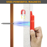 Maxbell Stud Finders Magnetic Wall Metal Detection for Household Versatile Practical Red