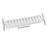 Maxbell Wrench Organizer Practical Wrench Storage Rack for Workshop Repair Shop Home Black