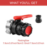 Maxbell IBC Tote Valve Outlet Control Connector Dn50 Reusable Switch Easy to Install