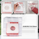 Maxbell 50 Pieces Drill Dust Collector Bags Dustproof for Range Hood Air Conditioner 50mm