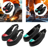 Maxbell Steel Toe Cap Non Slip Rubber Sole with Back Strap Foot Cover Toe Protection Red