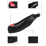 Maxbell Steel Toe Cap Non Slip Rubber Sole with Back Strap Foot Cover Toe Protection Red