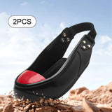 Maxbell Steel Toe Cap Non Slip Rubber Sole with Back Strap Foot Cover Toe Protection Red