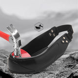 Maxbell Steel Toe Cap Non Slip Rubber Sole with Back Strap Foot Cover Toe Protection Red
